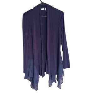 LOGO By Lori Goldstein Lounge Shaw Cardigan Size XXSP